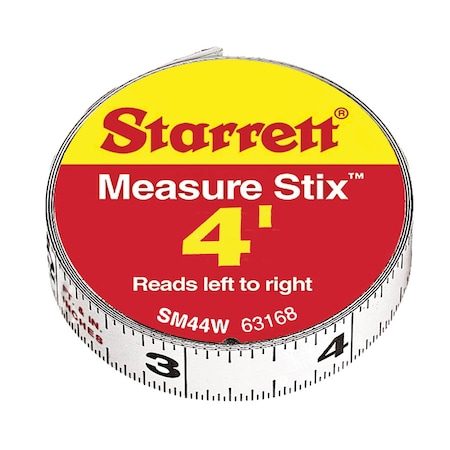 STARRETT Measure Stix 1/2" x 4Ft SM44W